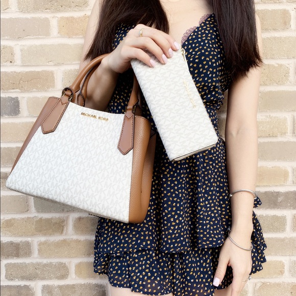 Michael Kors Satchel bag + wallet vanilla - Picture 3 of 8